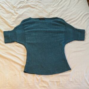 The Limited Teal Boat Neck Sweater
